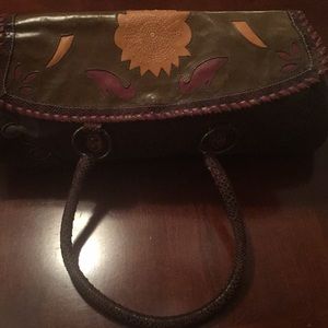 BCBGirls Genuine Leather Handbag with Dust Cover